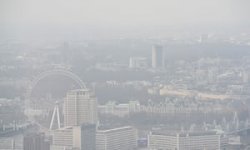 An air pollution episode in London in 2015. There were 9,416 early deaths caused by the pollutants NO2 and PM2.5 in 2010, according to King’s College London.